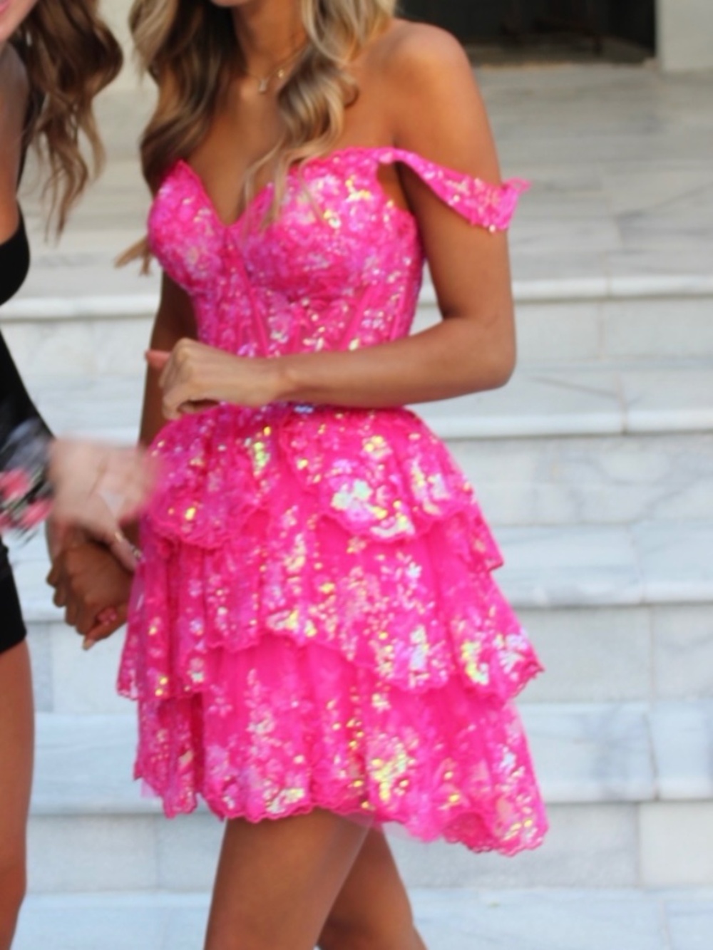 Sherri Hill Homecoming dress 55785 pink